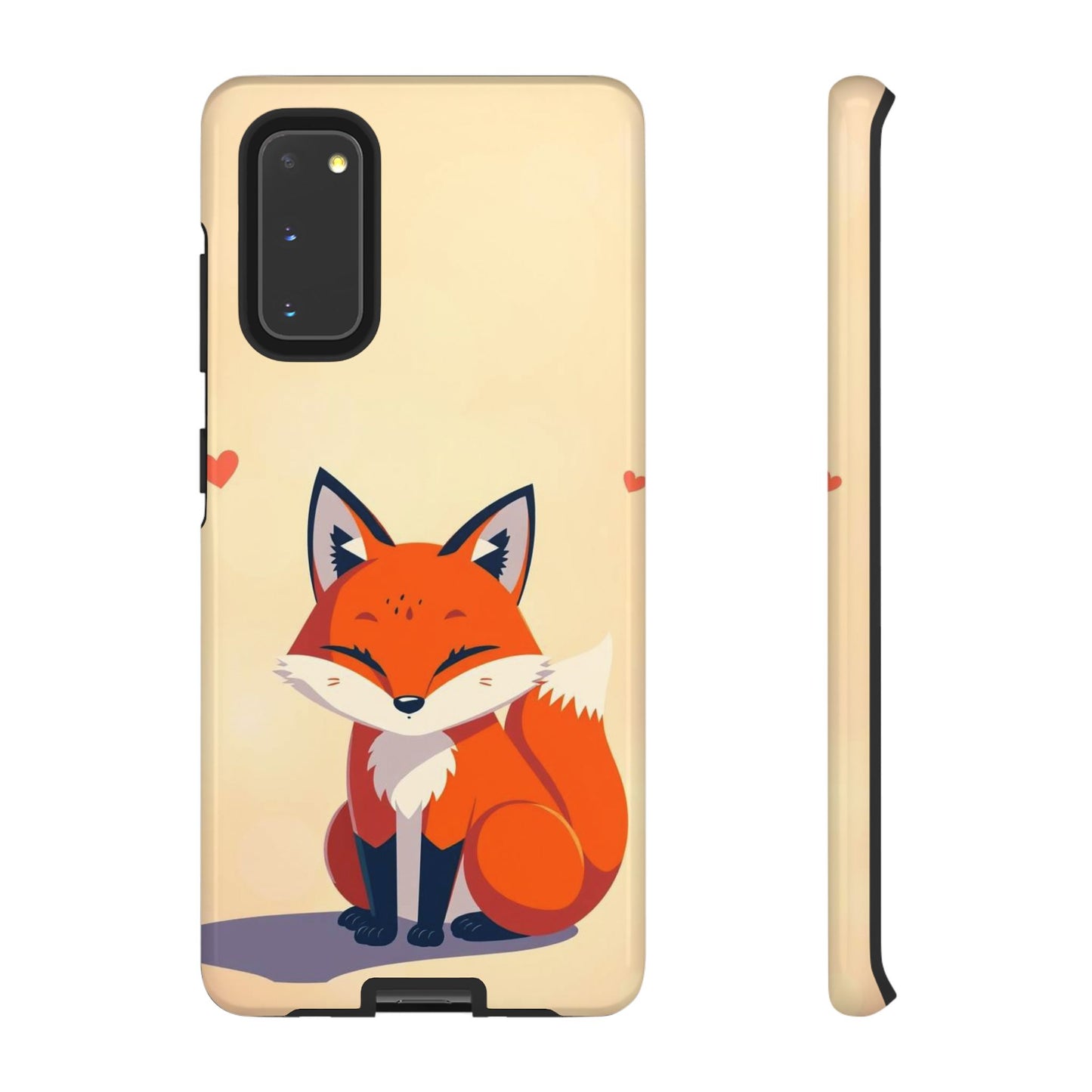 Samsung Galaxy S20 / Glossy Phone Case - Cute Fox Design Phone Case