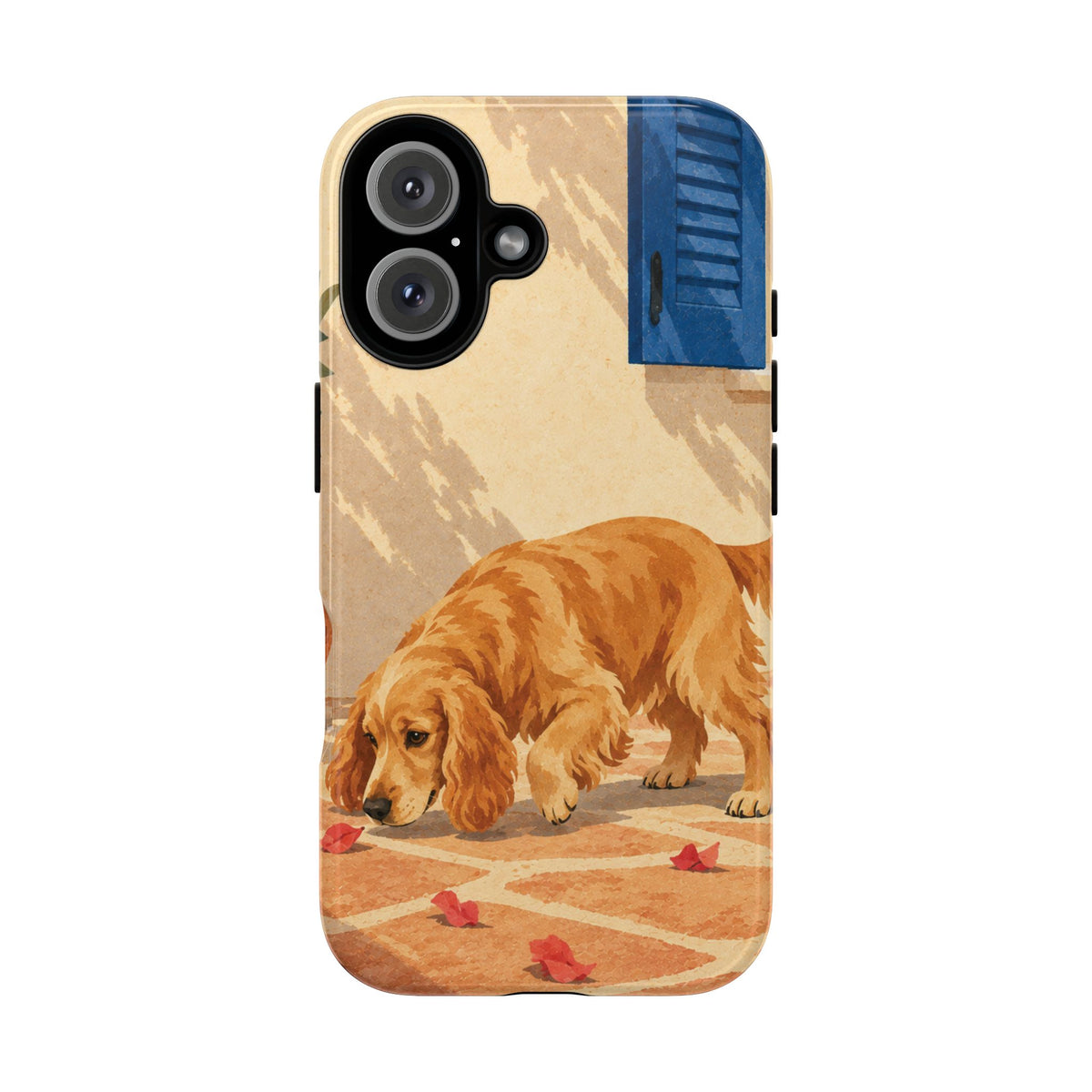 Cocker Spaniel Scent Trail Phone Case - Multicolor Phone Case - iPhone 16 / Glossy