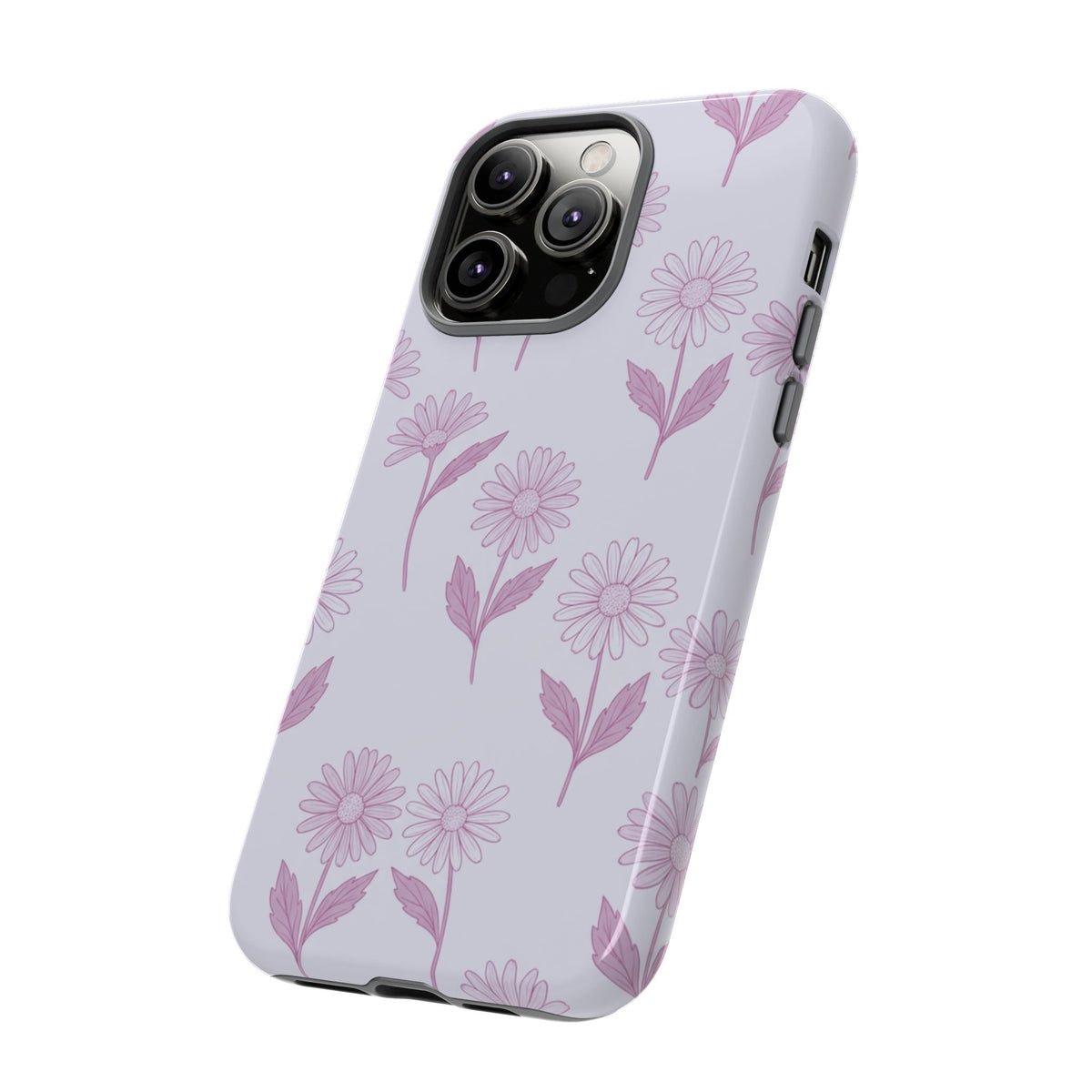Pretty Lilac Daisy Pattern Phone Case