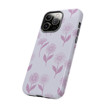 Pretty Lilac Daisy Pattern Phone Case