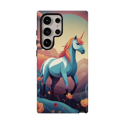 Samsung Galaxy S24 Ultra / Glossy Phone Case - Stylised Unicorn Design Phone Case