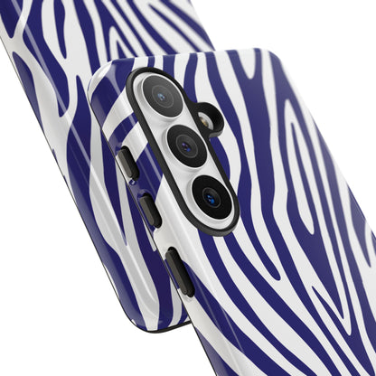 Graphic Blue Tiger Print Phone Case