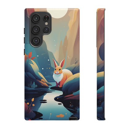 Samsung Galaxy S22 Ultra / Glossy Phone Case - Stylised Rabbit Design Phone Case