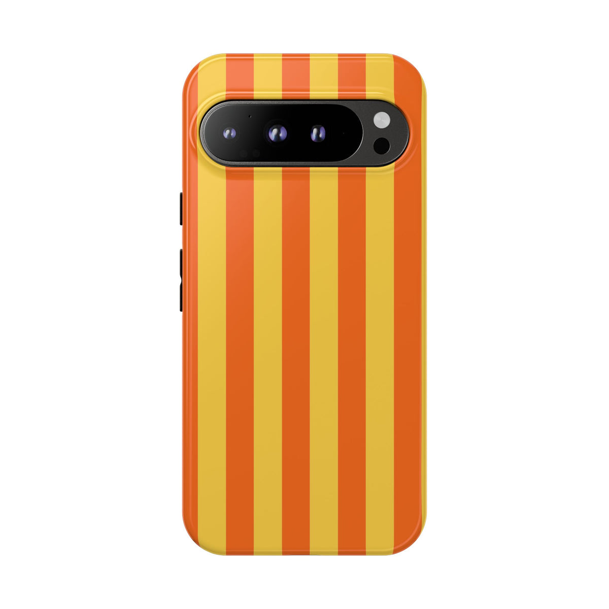 Trendy Orange & Yellow Stripe Pattern Phone Case - Yellow Phone Case - Google Pixel 9 Pro XL / Glossy