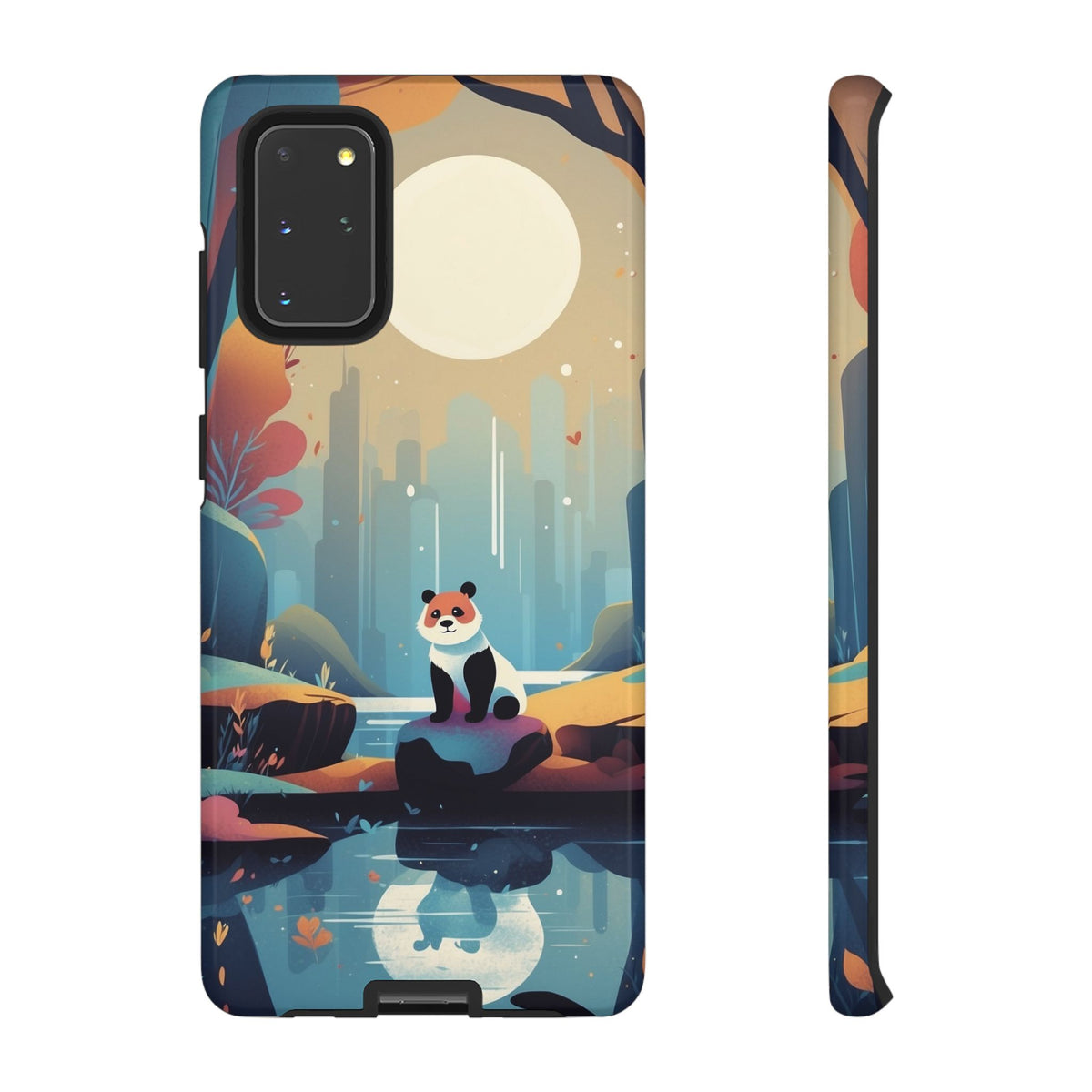 Stylised Panda Design Phone Case - Multicolor Phone Case - Samsung Galaxy S20+ / Glossy