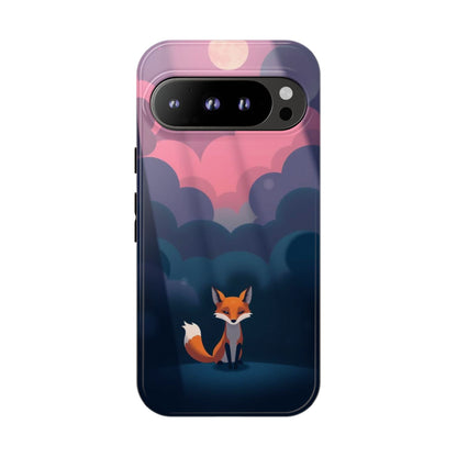 Google Pixel 9 Pro / Glossy Phone Case - Moody Pop Art Fox Design Phone Case