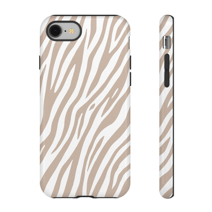 Oatmeal Tiger Print Phone Case