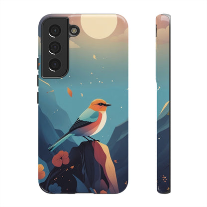 Stylised Bird Design Phone Case - Multicolor Phone Case - Samsung Galaxy S22 / Glossy