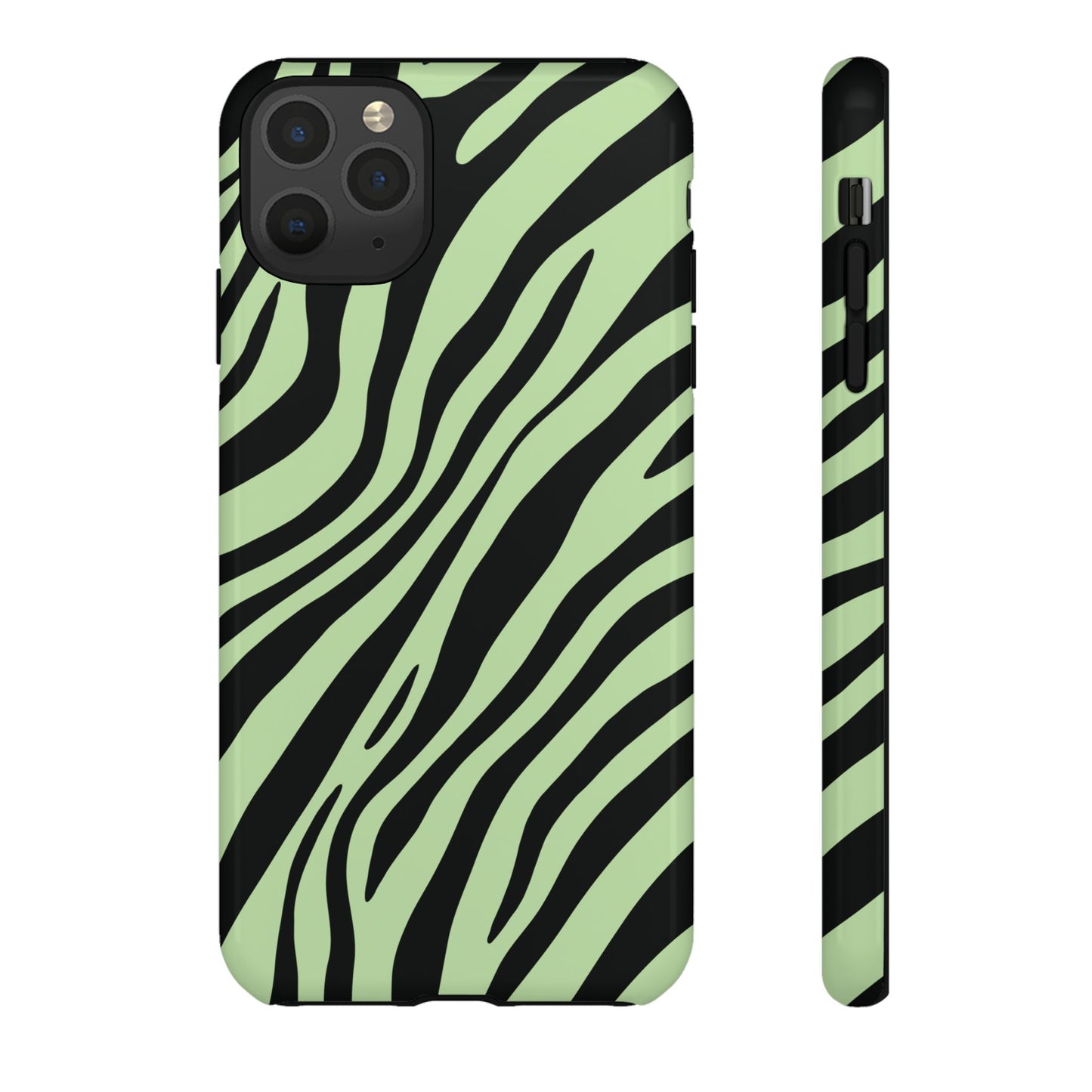 Modern Mint Zebra Print Phone Case