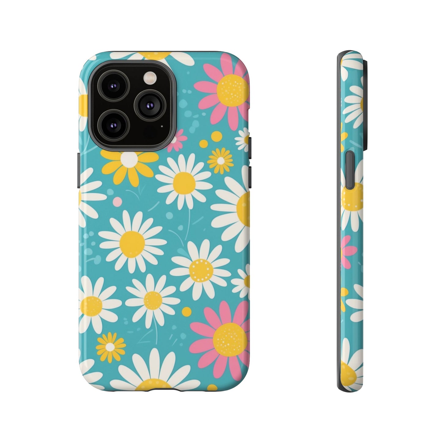 iPhone 14 Pro Max / Glossy Phone Case - Daisies Floral Pattern 5 Phone Case
