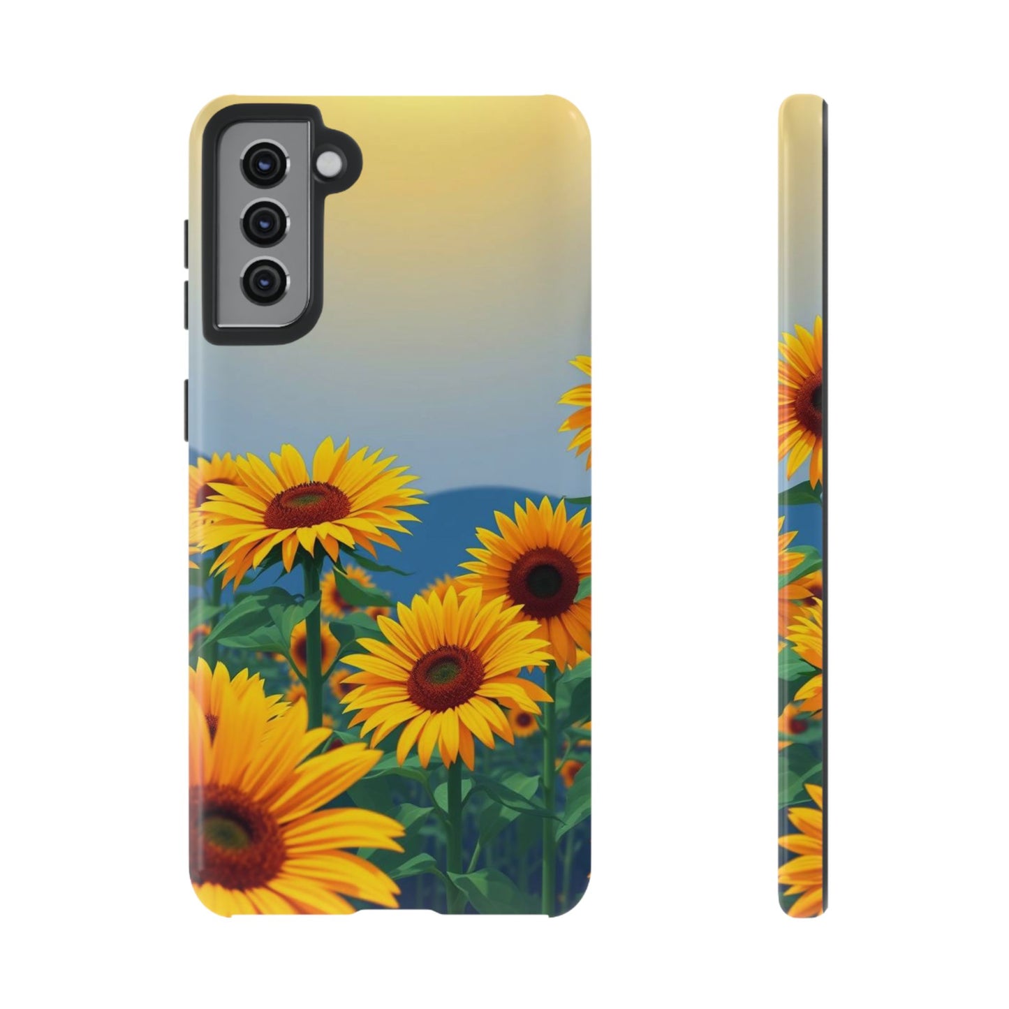 Samsung Galaxy S21 Plus / Glossy Phone Case - Sunflowers Design Phone Case