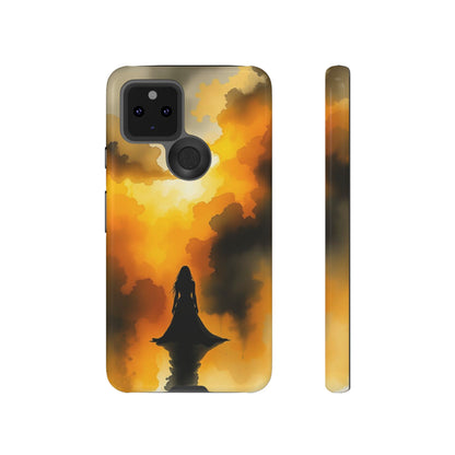 Watercolour Gothic Woman in Black Phone Case