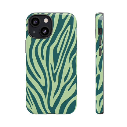 Boutique Sage Tiger Print Phone Case