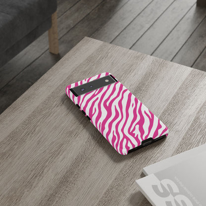 Stylish Hot Pink Zebra Print Phone Case