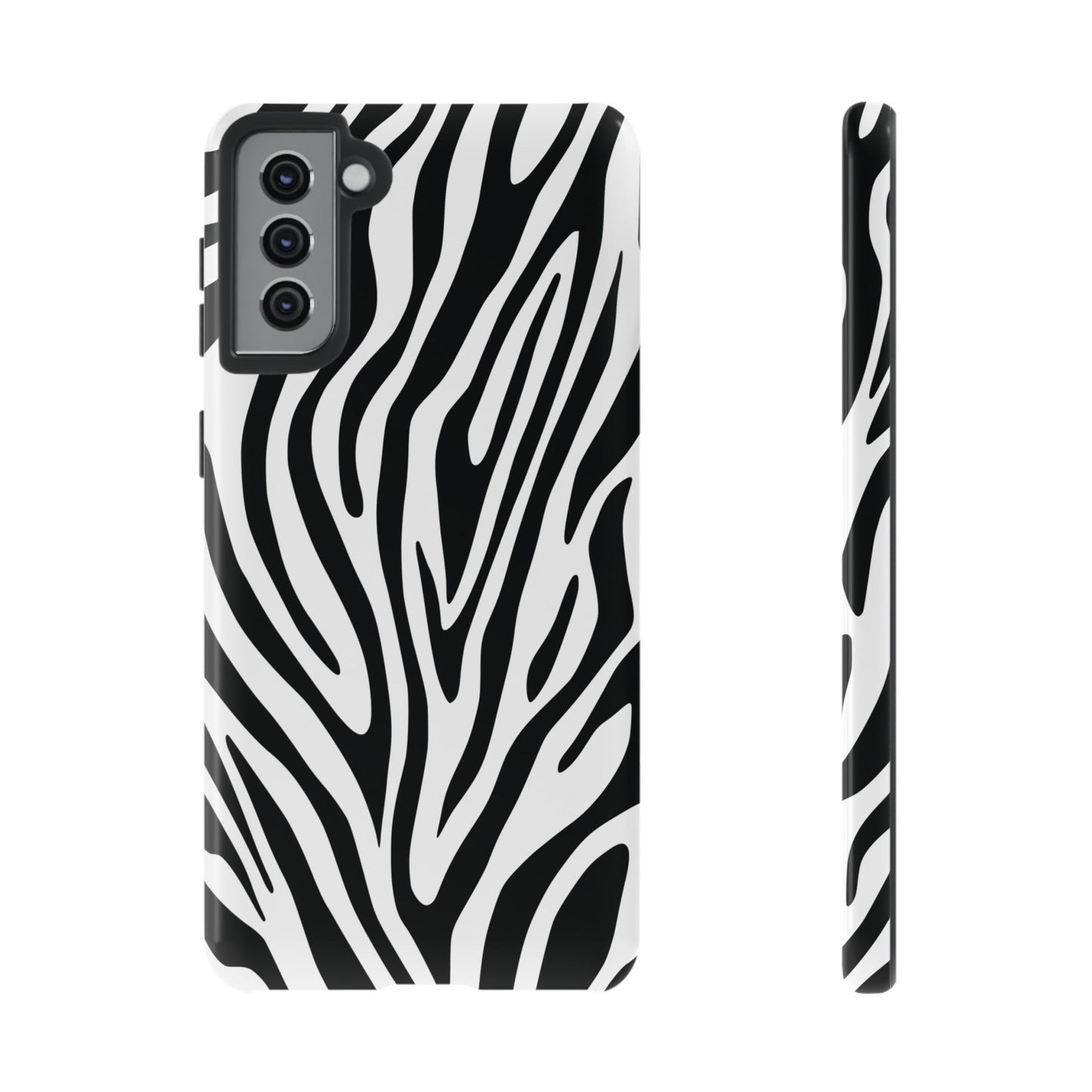 Classic Monochrome Tiger Print Phone Case