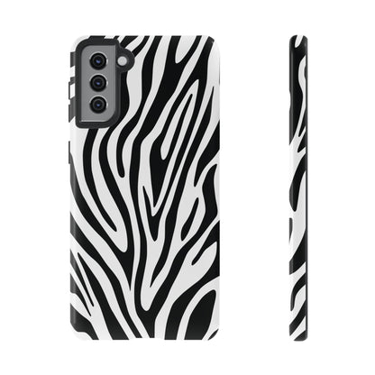 Classic Monochrome Tiger Print Phone Case