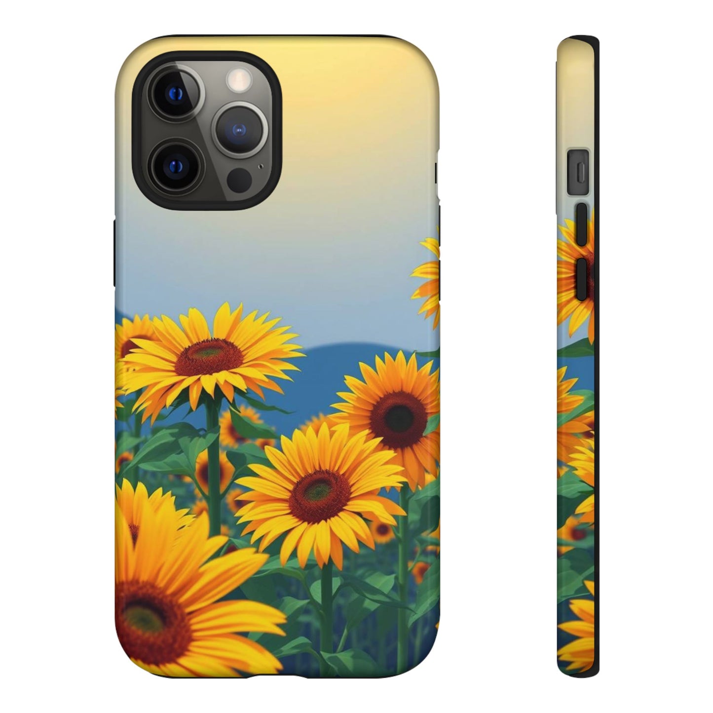 iPhone 12 Pro Max / Glossy Phone Case - Sunflowers Design Phone Case