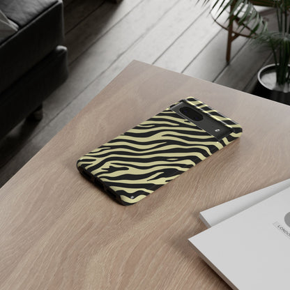 Stylish Neutral Zebra Print Phone Case