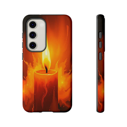 Samsung Galaxy S23 / Glossy Phone Case - Red Candle Phone Case