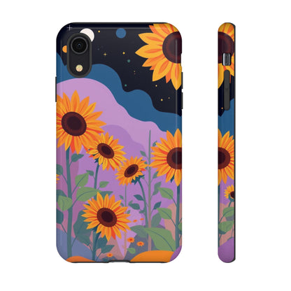iPhone XR / Glossy Phone Case - Surreal Sunflower Design Phone Case