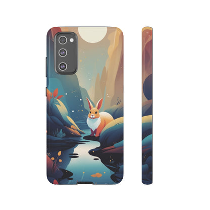 Samsung Galaxy S20 FE / Glossy Phone Case - Stylised Rabbit Design Phone Case
