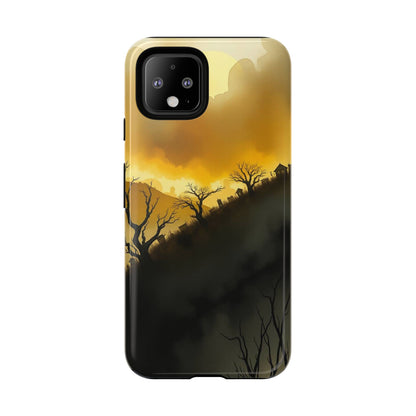 Eerie Graveyard Watercolour Design Phone Case