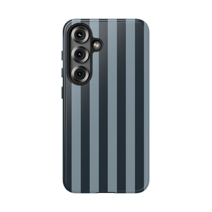 Samsung Galaxy S25 / Glossy Phone Case - ’Dark Blue Stripe Pattern’ Phone Case