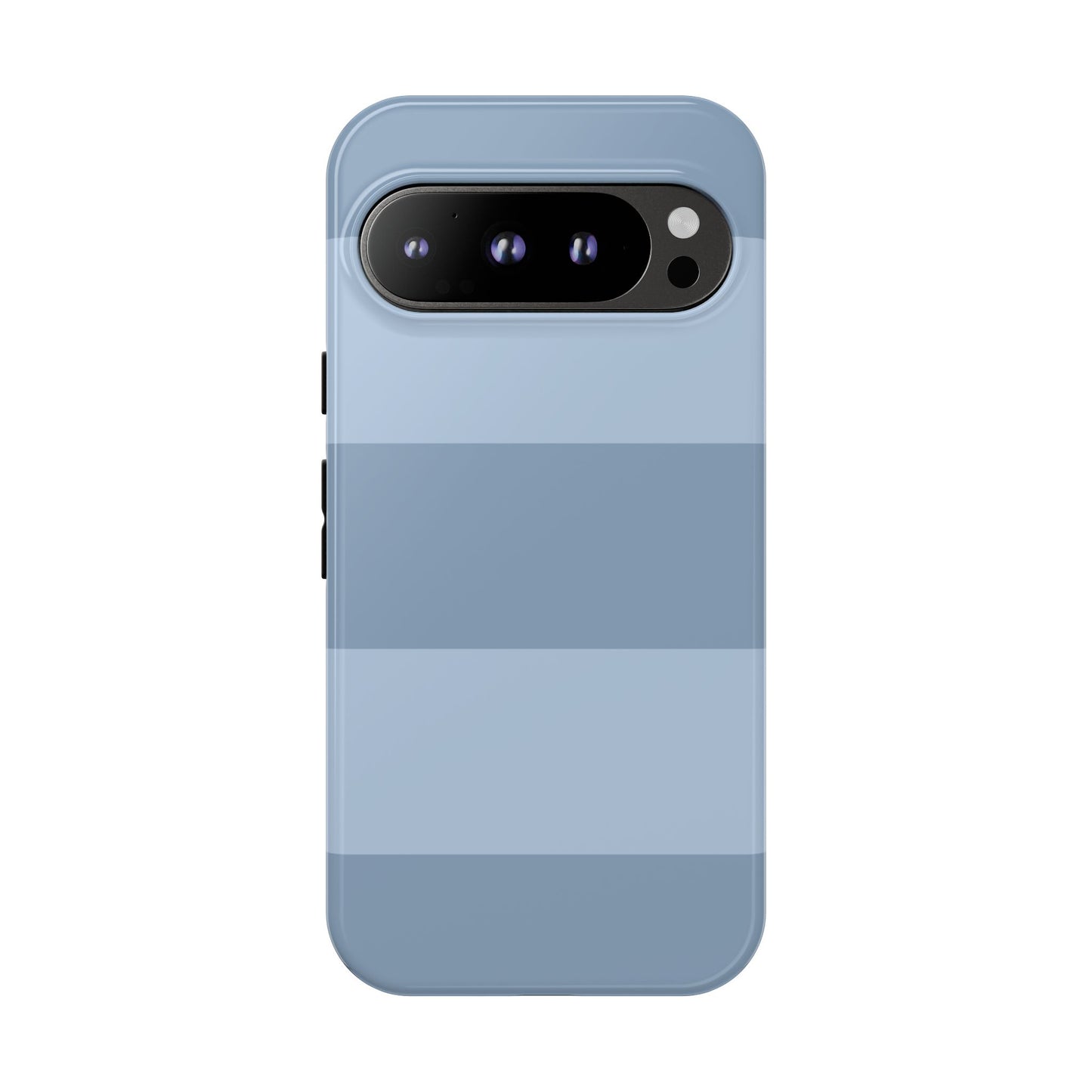 Light Blue Horizontal Stripe Pattern Phone Case - Blue Phone Case - Google Pixel 9 Pro / Glossy