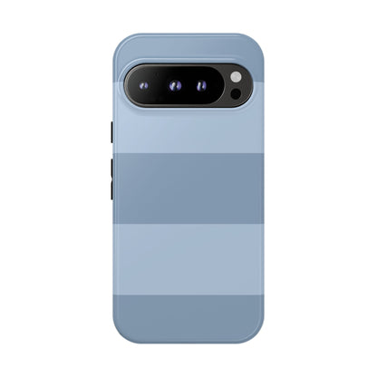 Light Blue Horizontal Stripe Pattern Phone Case - Blue Phone Case - Google Pixel 9 Pro / Glossy
