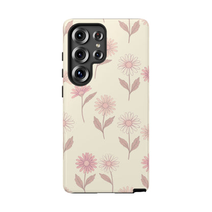 Pretty Blush Daisy Pattern Phone Case