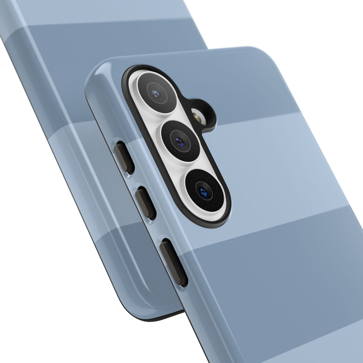 Light Blue Horizontal Stripe Pattern Phone Case - Blue Phone Case