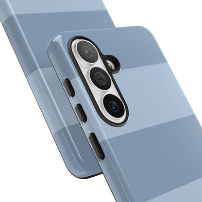 Light Blue Horizontal Stripe Pattern Phone Case - Blue Phone Case