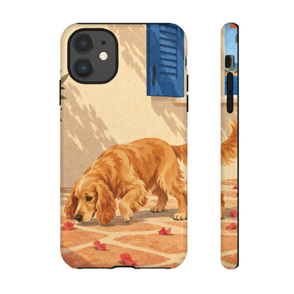 Cocker Spaniel Scent Trail Phone Case - Multicolor Phone Case - iPhone 11 / Glossy