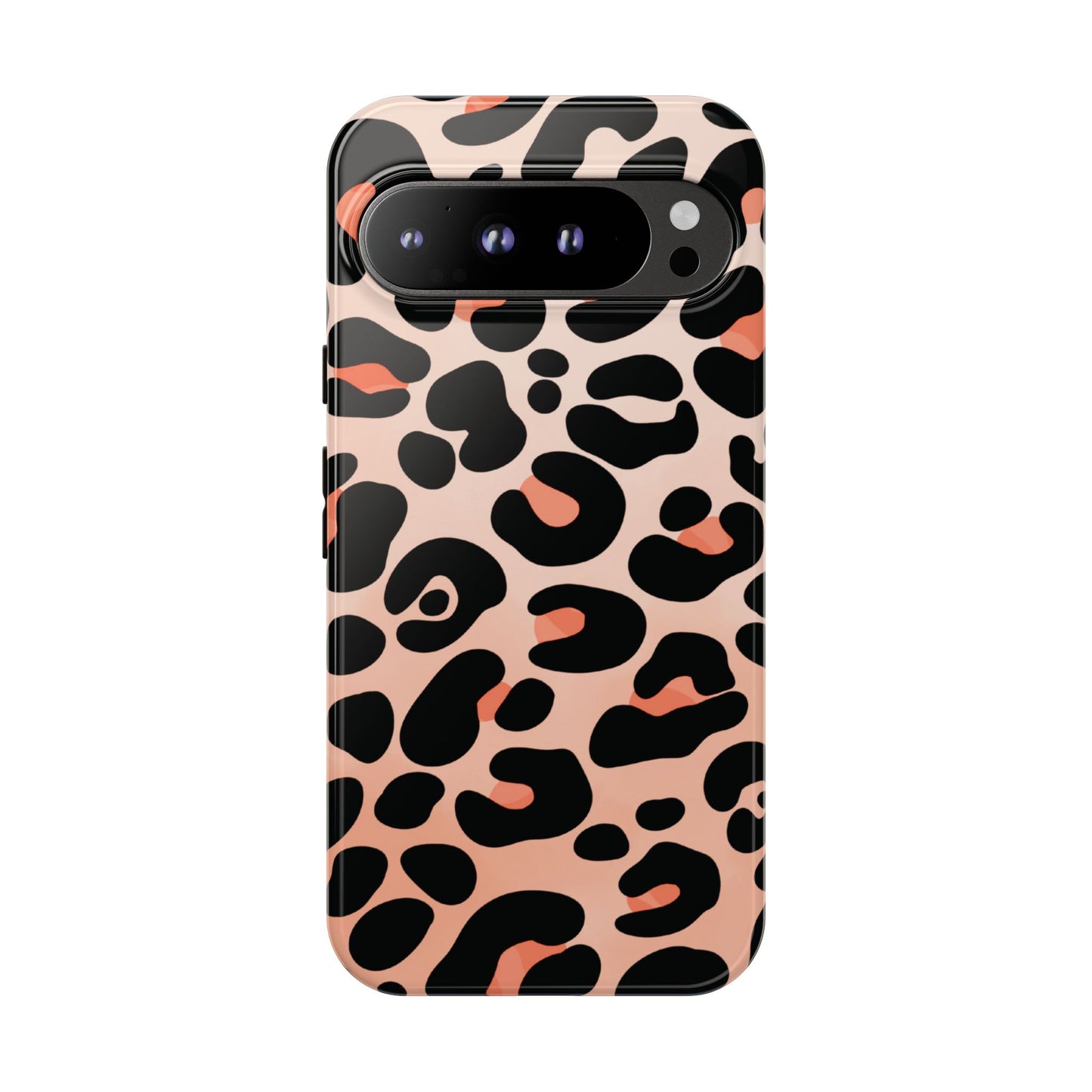 Elegant Peach Leopard Print Phone Case