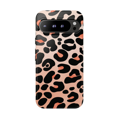 Elegant Peach Leopard Print Phone Case
