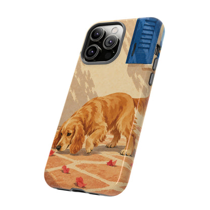 Cocker Spaniel Scent Trail Phone Case - Multicolor Phone Case