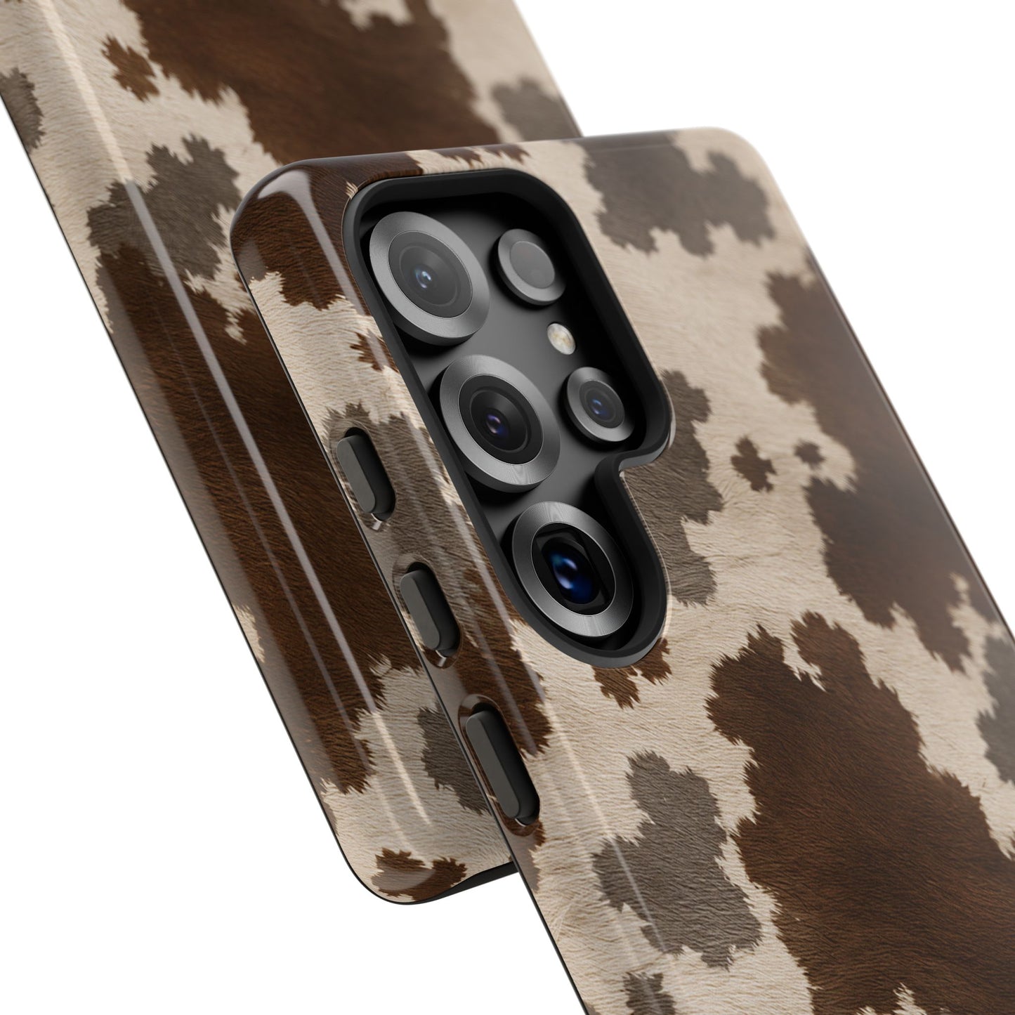Stylish Mocha Cow Print Phone Case