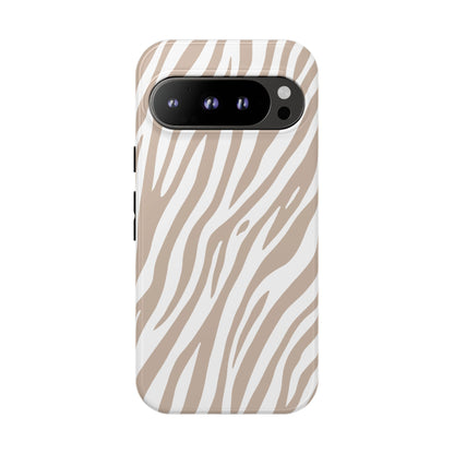 Oatmeal Tiger Print Phone Case