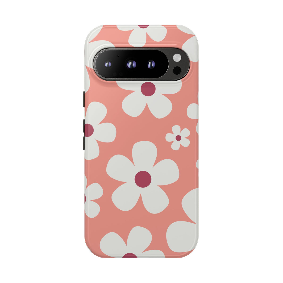 Cute Pink Daisy Pattern #2 Phone Case - Pink Phone Case - Google Pixel 9 Pro / Glossy