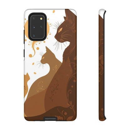 Samsung Galaxy S20+ / Glossy Phone Case - Abstract Cat Pattern Design Phone Case