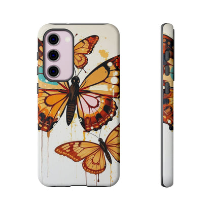 Samsung Galaxy S23 Plus / Glossy Phone Case - Abstract Butterflies Design Phone Case