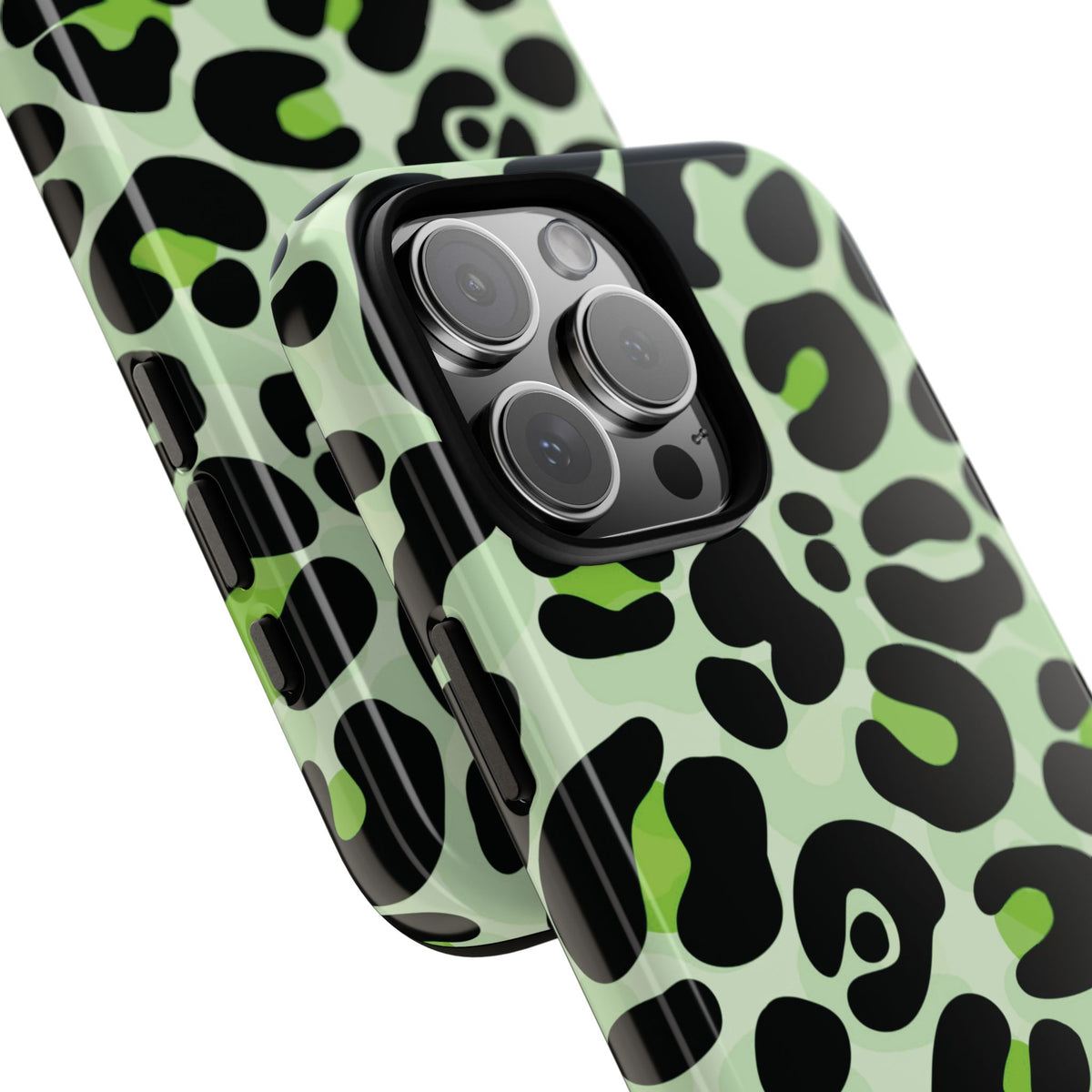 Fresh Mint Leopard Print Phone Case - Orange Phone Case