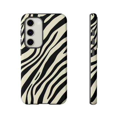 Modern Neutral Zebra Print Phone Case
