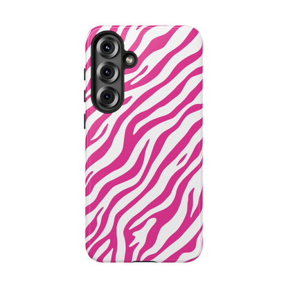 Stylish Hot Pink Zebra Print Phone Case