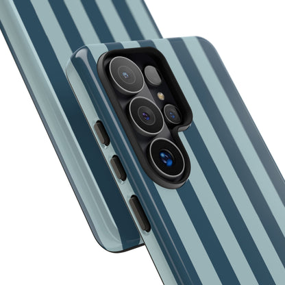 Blue Stripe Pattern Phone Case - Blue Phone Case