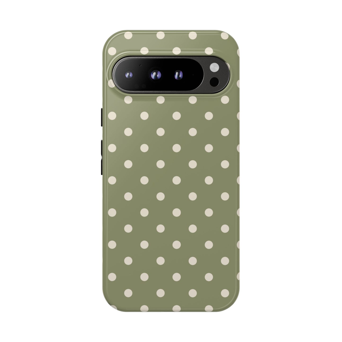 Green & White Dot Pattern Phone Case