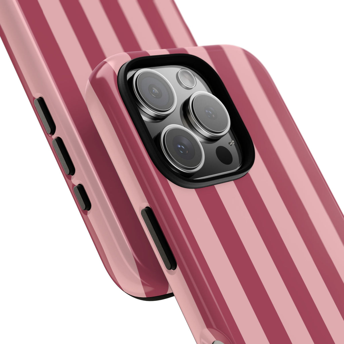 Pink Stripe Pattern Phone Case - Pink Phone Case