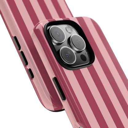 Pink Stripe Pattern Phone Case - Pink Phone Case