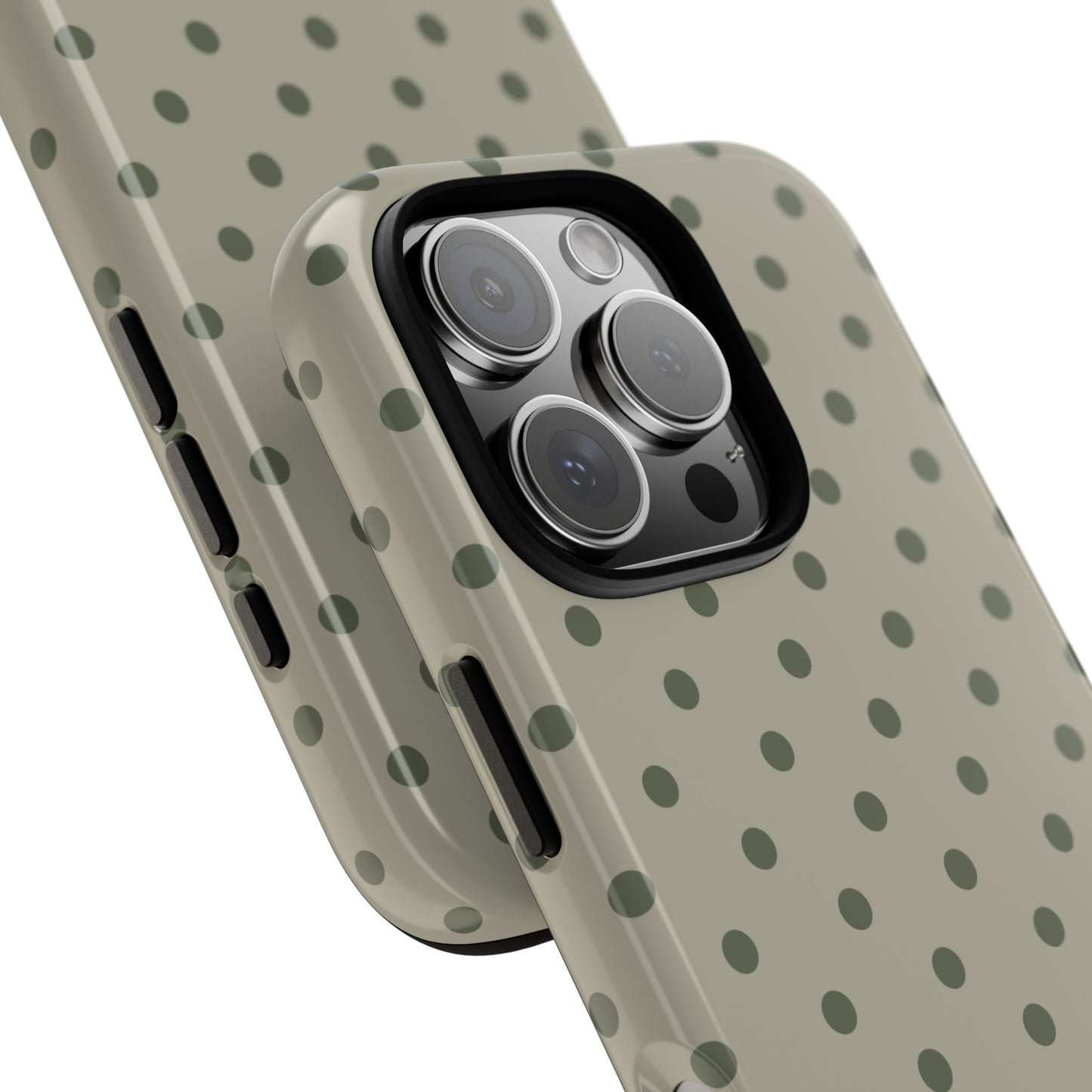 Green & Dark Green Dot Pattern Phone Case