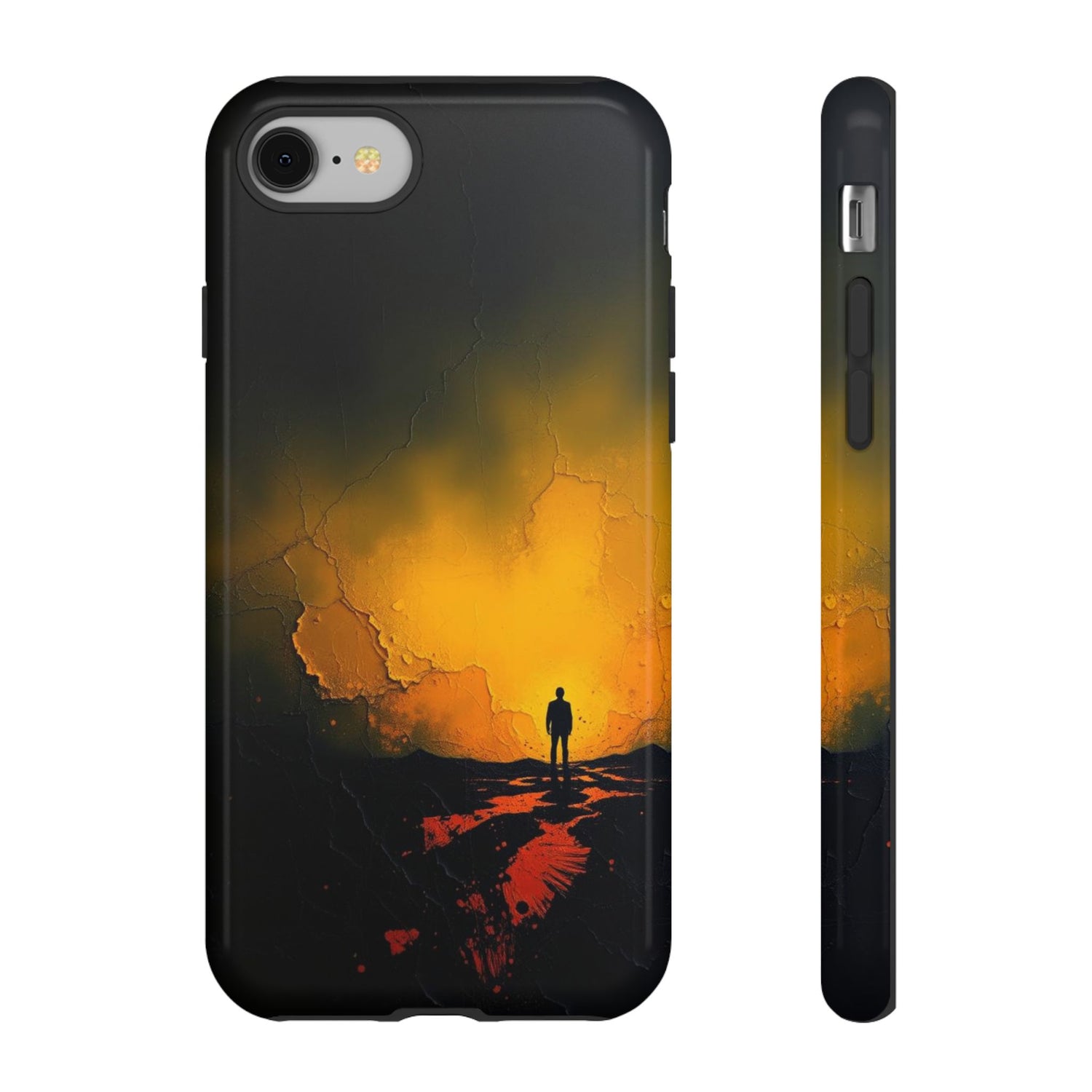iPhone 8 / Glossy Phone Case - Acrylic Mysterious Figure Phone Case